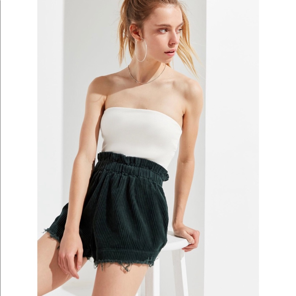 UO Corduroy Pull-On Frayed Shorts